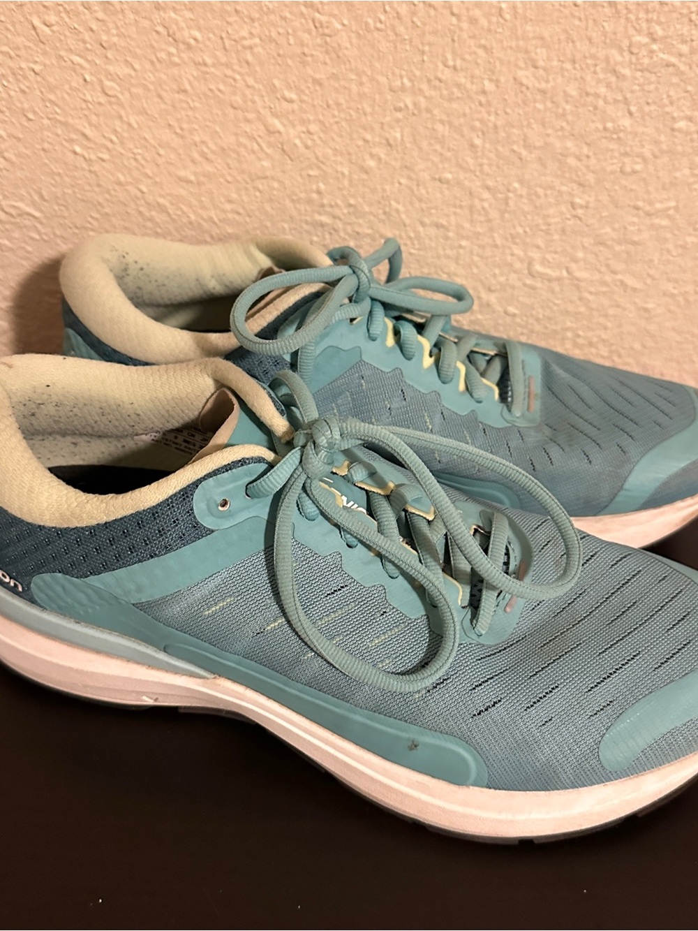 Salomon Ladies 9 Sonic 3 Confidence Aqua Blue Running Gym Shoes Sneakers 409919